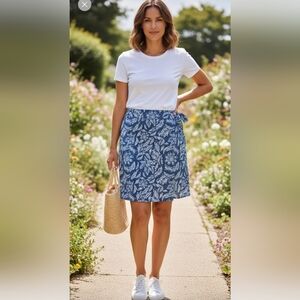 Ripskirt Hawaii Navy Floral Mini Wrap Skirt Large